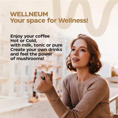 Mushroom Coffee   9 Mushroom Adaptogen Mix   Lion's Mane Chaga Turkey Tail Reishi Shiitake   Instant Coffee Powder for Gut Health Immunity Energy Brain Boost   No GMO Sugar Free Keto Friendly