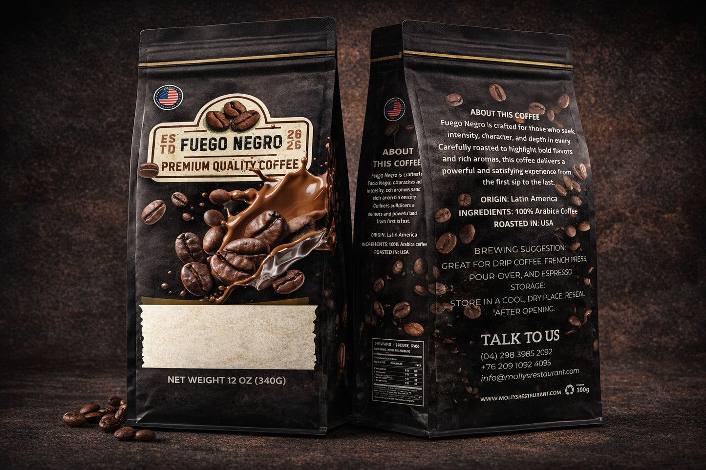 12 oz Bag of Roasted Coffee